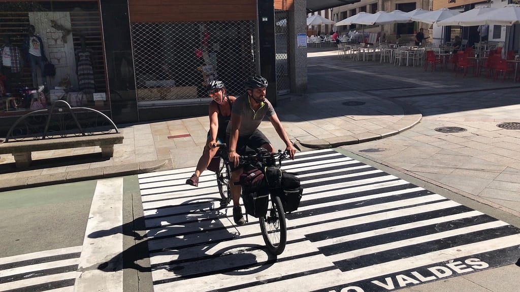 Viagem de bicicleta tandem, Espanha
