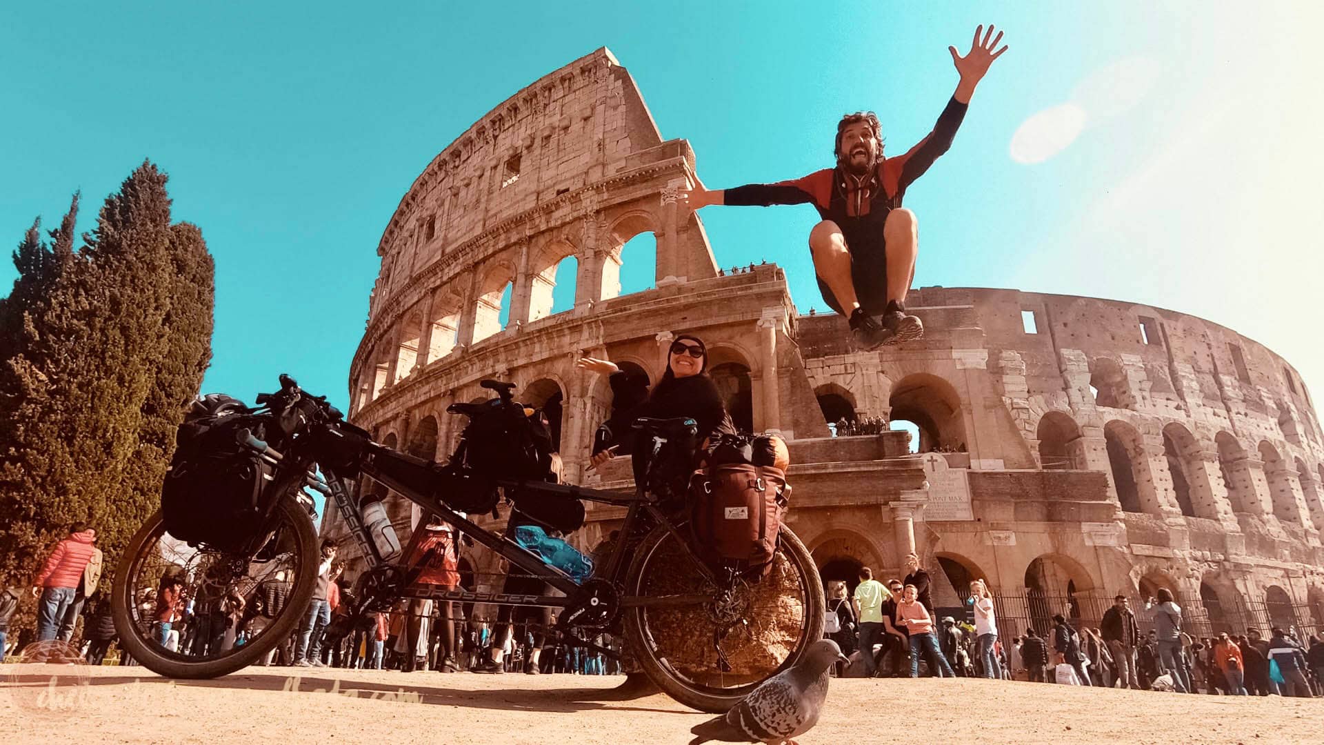 Pulo no Coliseu, Roma