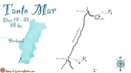 Mapa de Aljezur a Odeceixe Tanto_Mar_Etapa_19