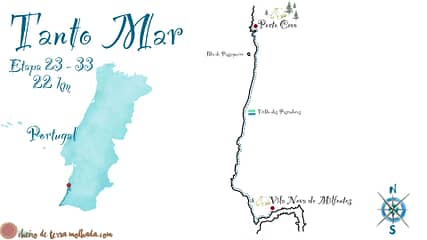 Mapa de Vila nova de Mil Fontes a Porto Covo Tanto_Mar_Etapa_23