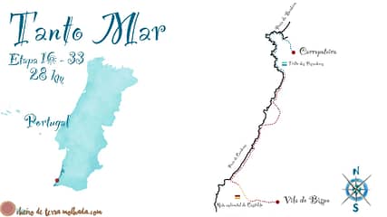 Mapa de Vila do Bispo a Carrapateira Tanto_Mar_Etapa_16