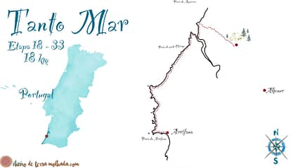 Mapa de Arrifana a Aljezur Tanto_Mar_Etapa_18