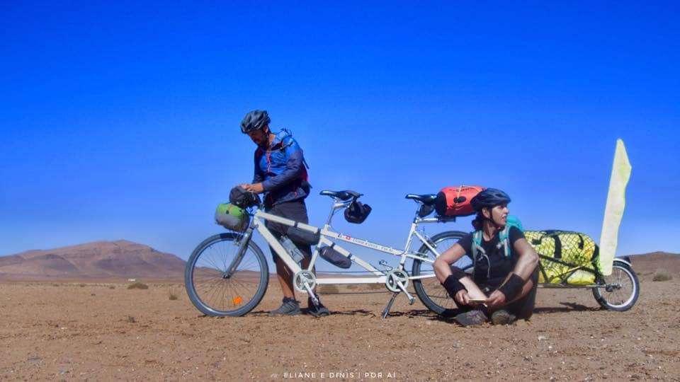 Conhecer Marrocos de bicicleta tandem