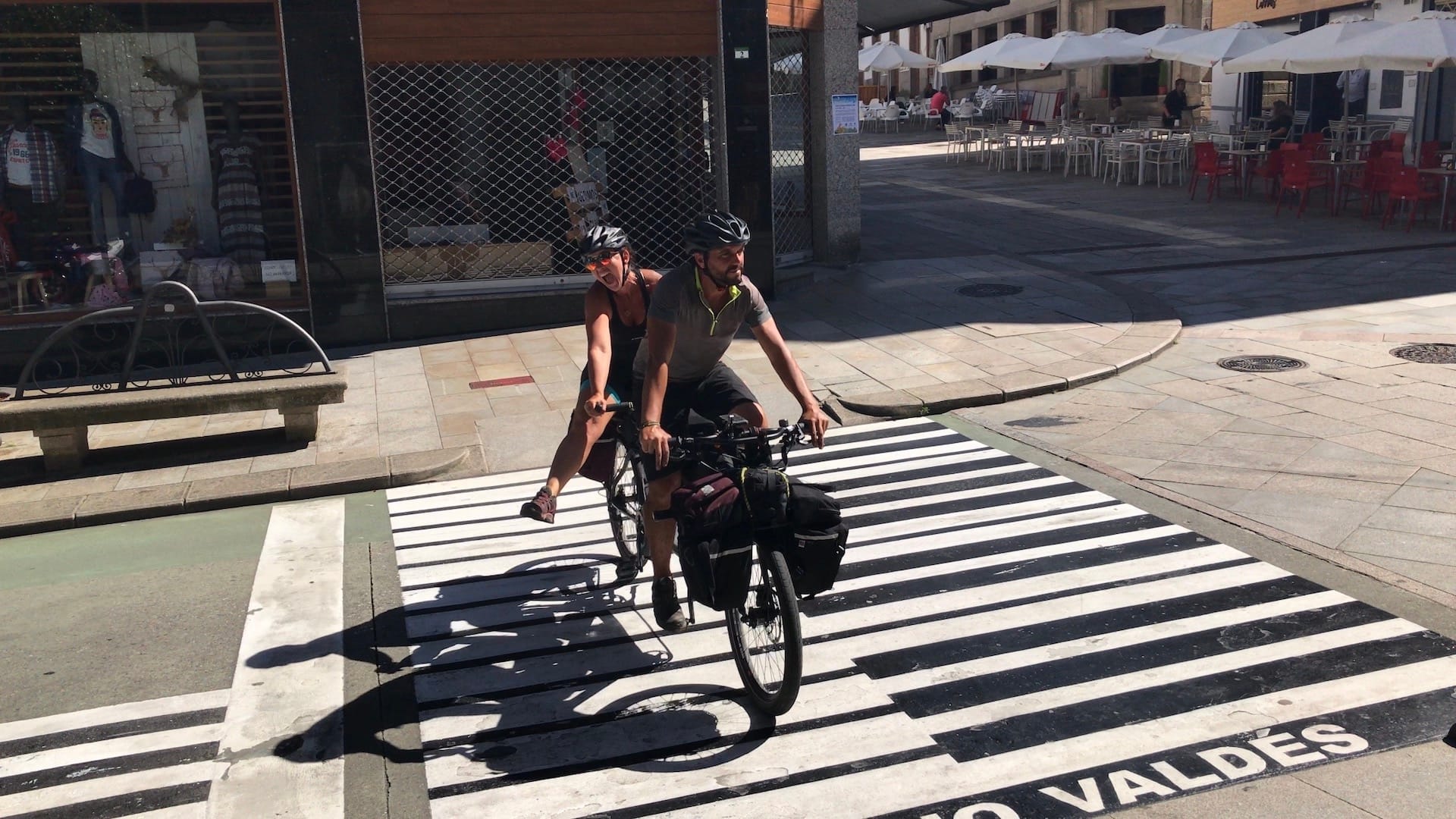 Viagem de bicicleta tandem, Espanha