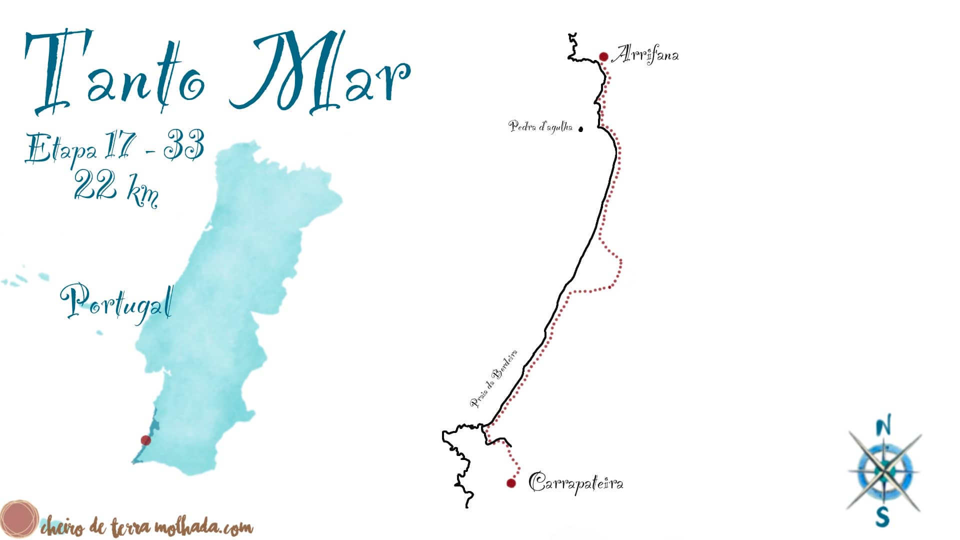 Mapa de Carrapatateira a Arrifana Tanto_Mar_Etapa_17